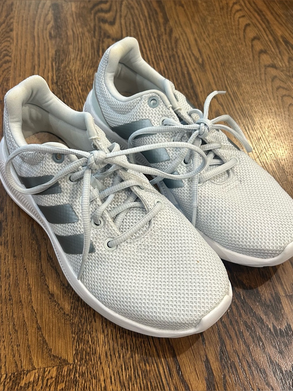 Adidas Lite Racer CLN Sneakers Blue Grey White Women’s Size 7